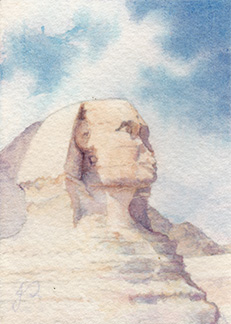 Sphinx Watercolour